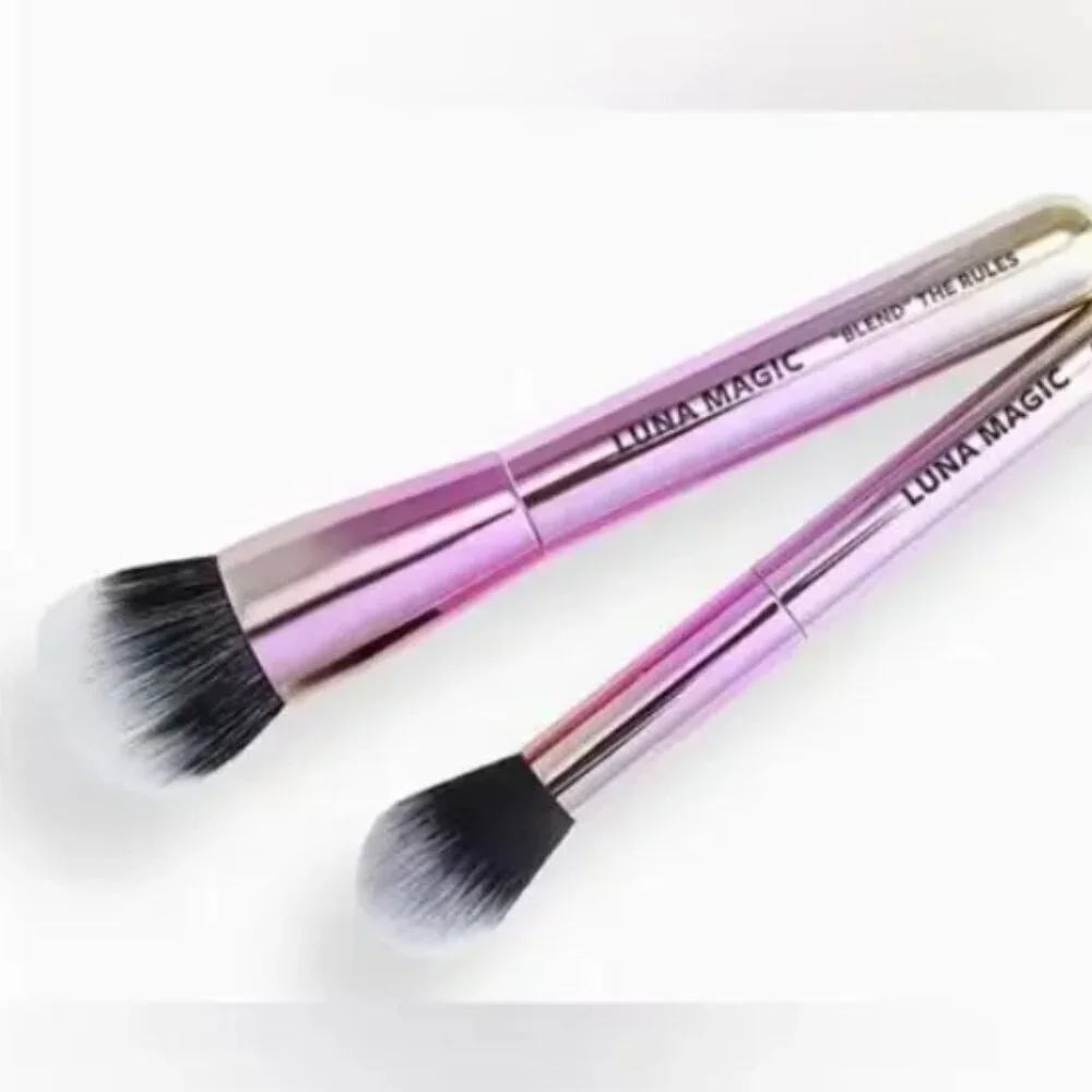 NEW Luna Magic 2 Pc Face Brush Set Glow Up & Blend the Rules